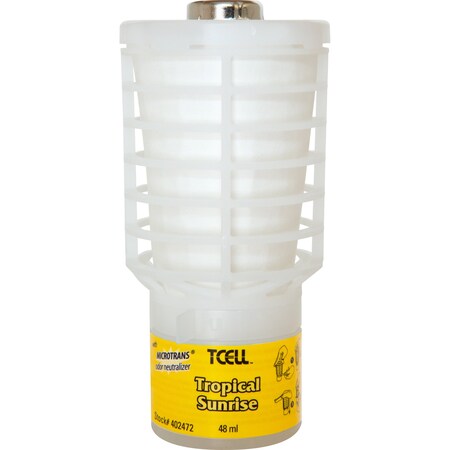 Rubbermaid Commercial Air Freshener Refill, f/T-Cell Disp Tropical Sunrise, PK 6 RCP402472CT
